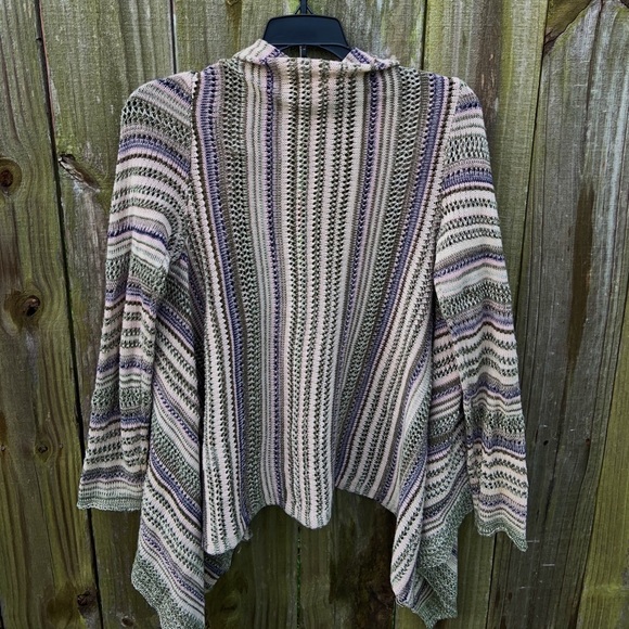 Sweater Cardigan W Multi Colored Stripes - Picture 4 of 4